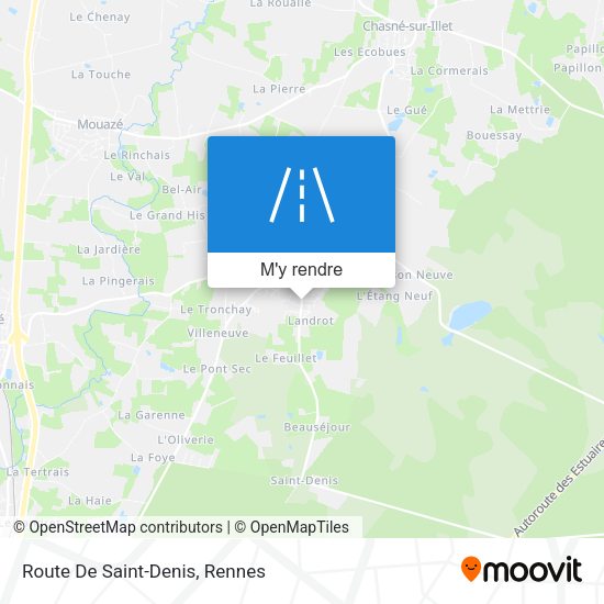Route De Saint-Denis plan
