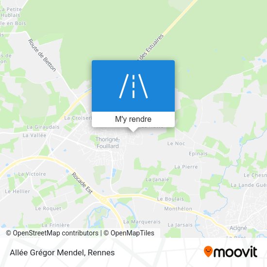 Allée Grégor Mendel plan