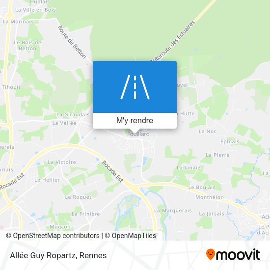 Allée Guy Ropartz plan