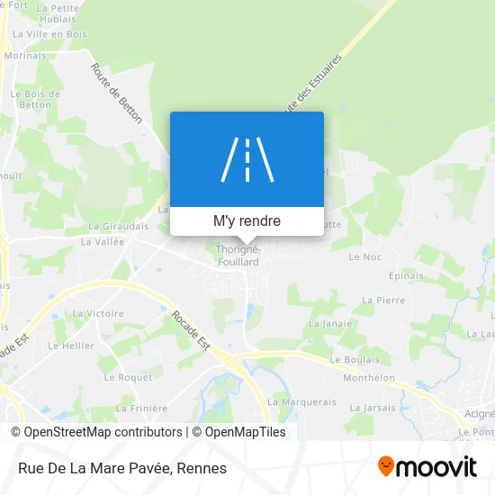 Rue De La Mare Pavée plan