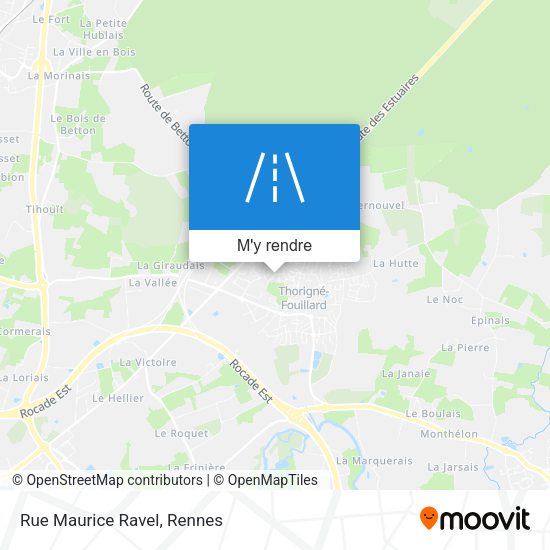 Rue Maurice Ravel plan