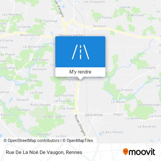 Rue De La Noë De Vaugon plan
