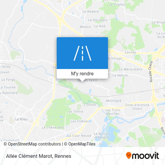 Allée Clément Marot plan