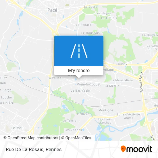 Rue De La Rosais plan