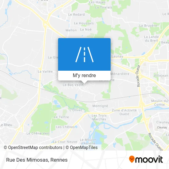 Rue Des Mimosas plan