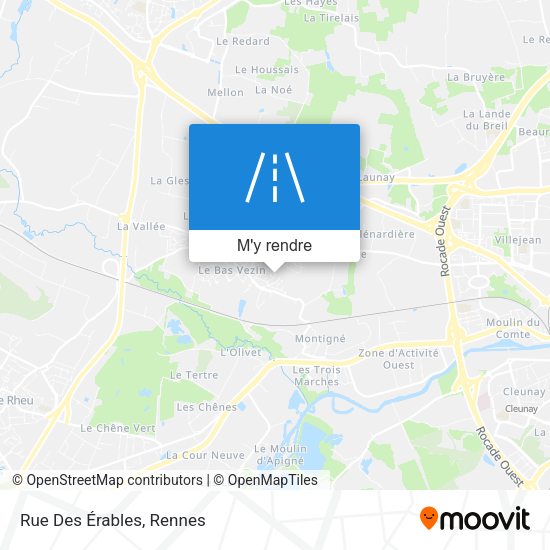 Rue Des Érables plan