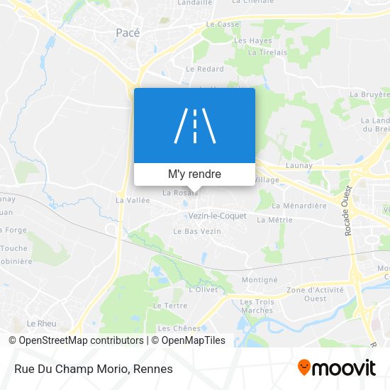 Rue Du Champ Morio plan