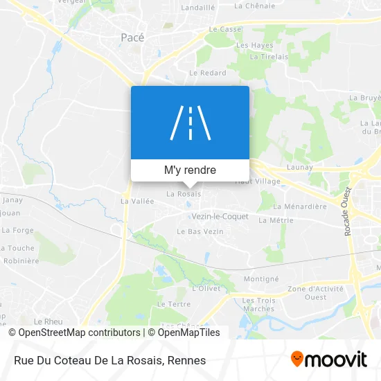 Rue Du Coteau De La Rosais plan