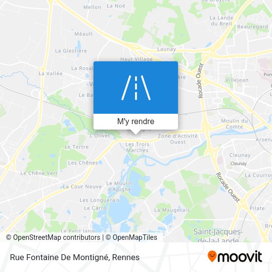 Rue Fontaine De Montigné plan