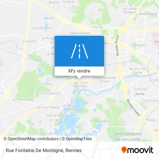 Rue Fontaine De Montigné plan