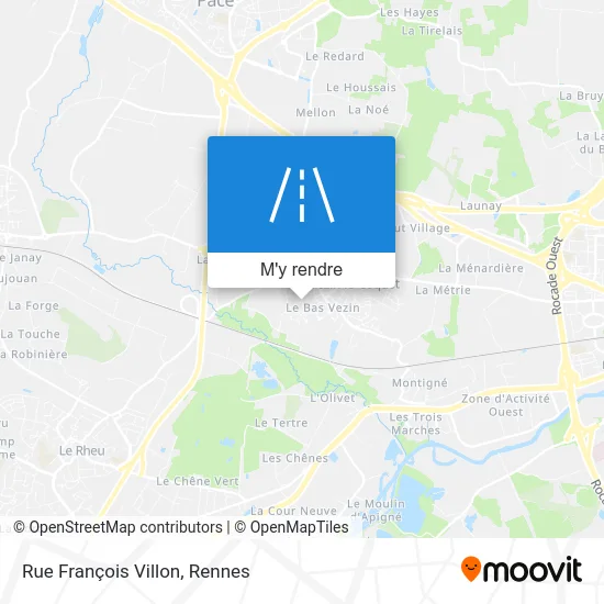 Rue François Villon plan