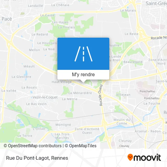 Rue Du Pont-Lagot plan