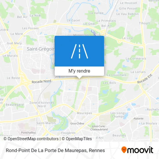 Rond-Point De La Porte De Maurepas plan