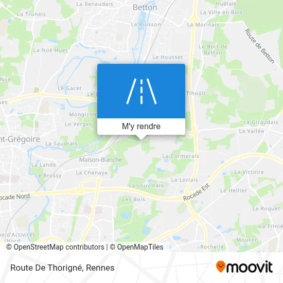 Route De Thorigné plan