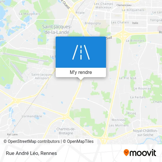 Rue André Léo plan