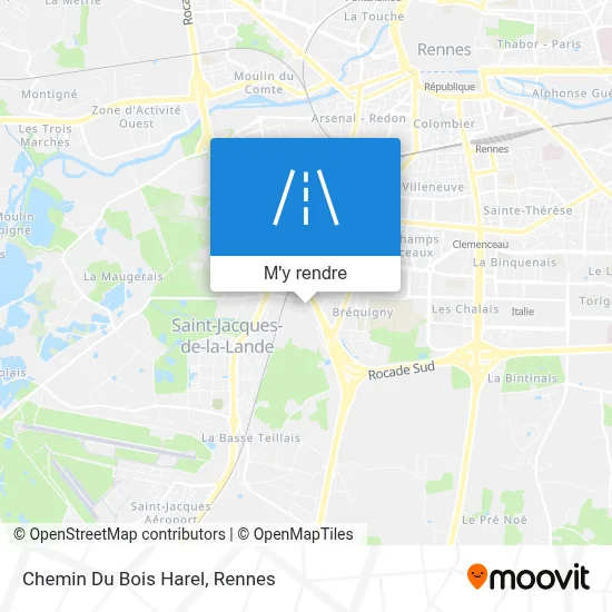 Chemin Du Bois Harel plan
