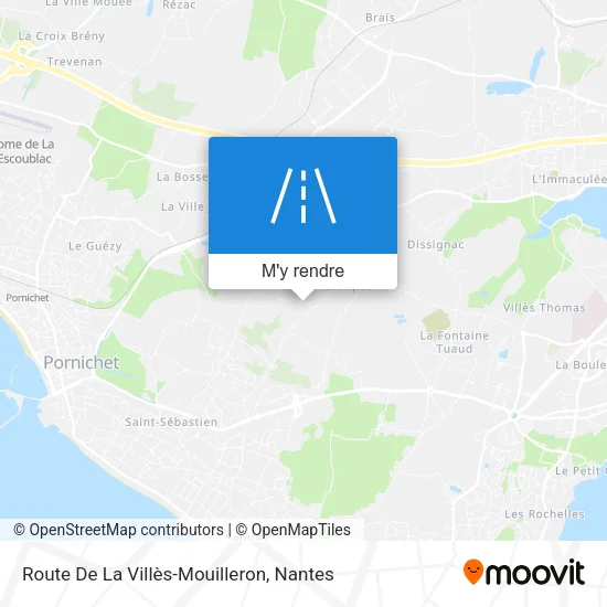 Route De La Villès-Mouilleron plan