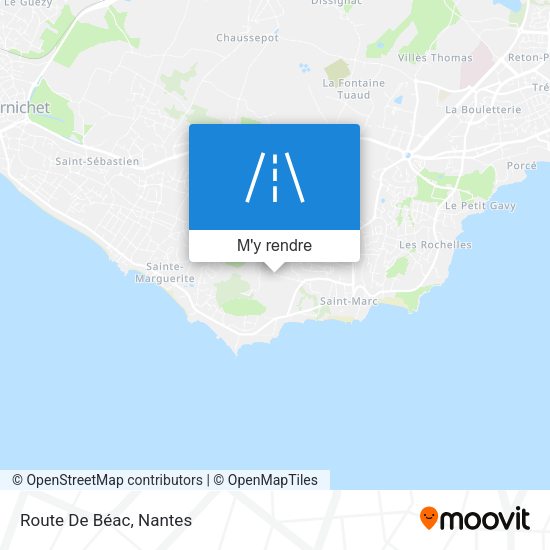 Route De Béac plan