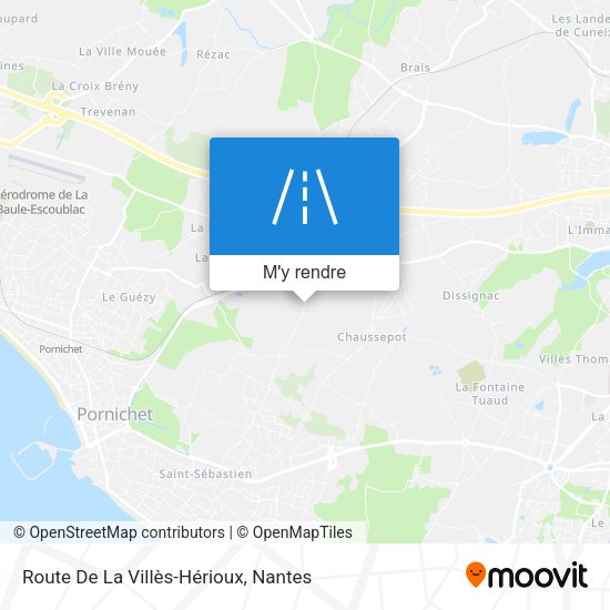 Route De La Villès-Hérioux plan