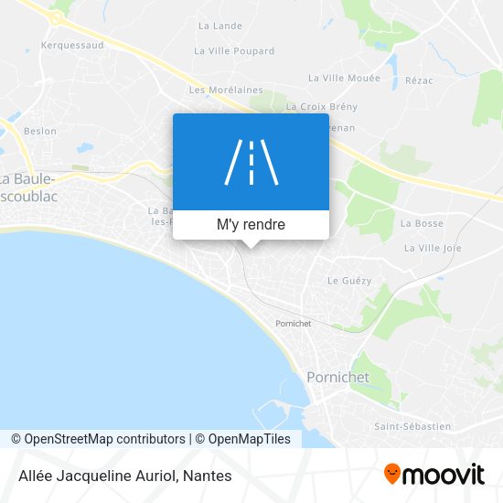 Allée Jacqueline Auriol plan