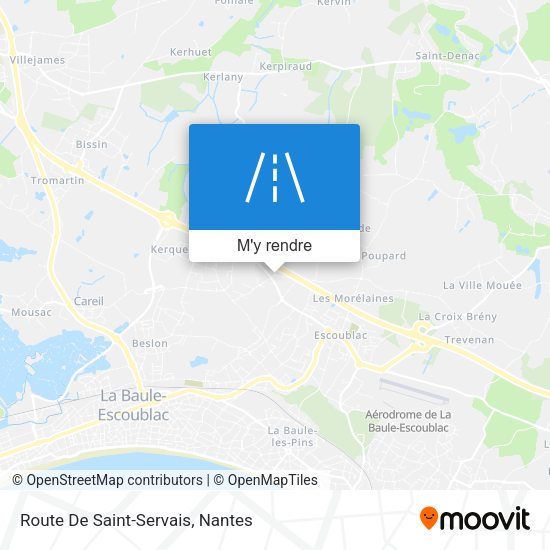 Route De Saint-Servais plan