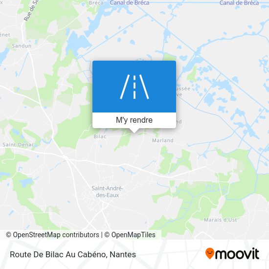 Route De Bilac Au Cabéno plan