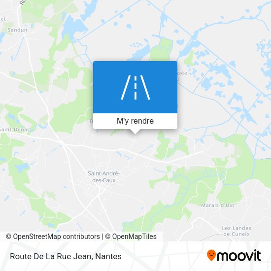 Route De La Rue Jean plan