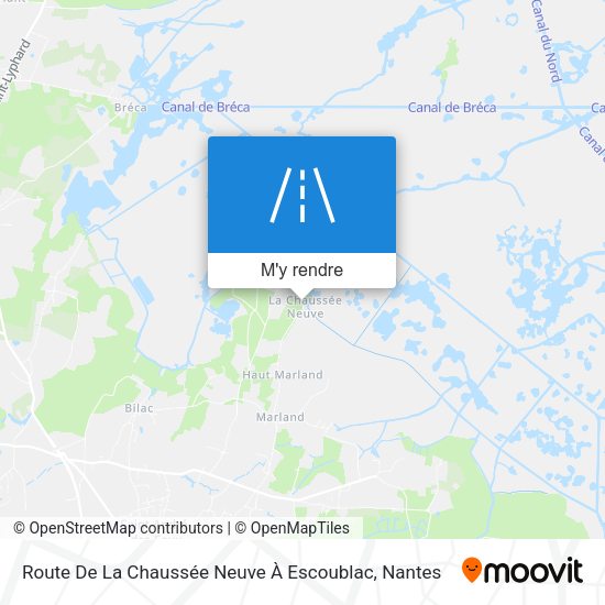 Route De La Chaussée Neuve À Escoublac plan