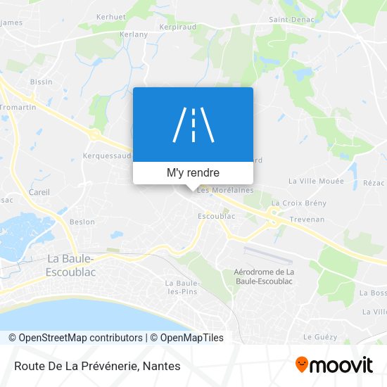 Route De La Prévénerie plan