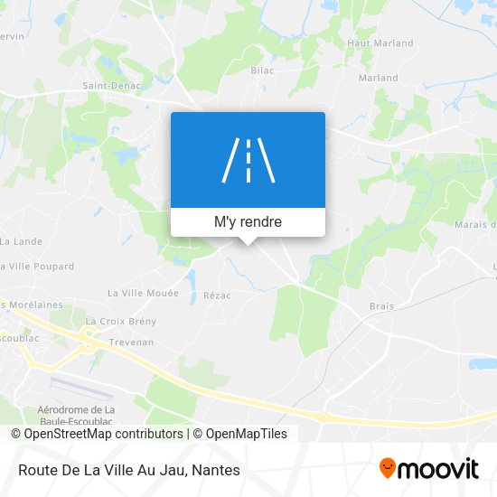 Route De La Ville Au Jau plan