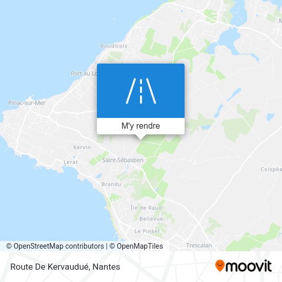 Route De Kervaudué plan