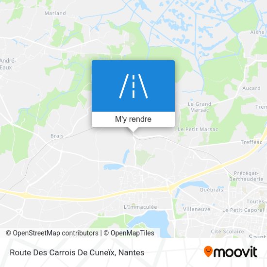 Route Des Carrois De Cuneïx plan
