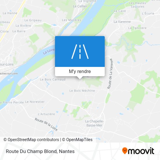 Route Du Champ Blond plan