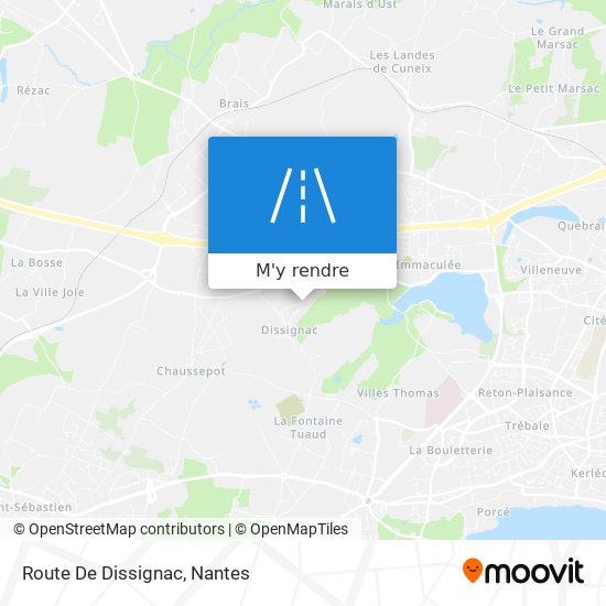 Route De Dissignac plan