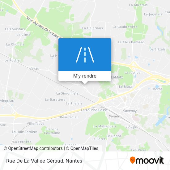 Rue De La Vallée Géraud plan