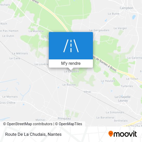 Route De La Chudais plan