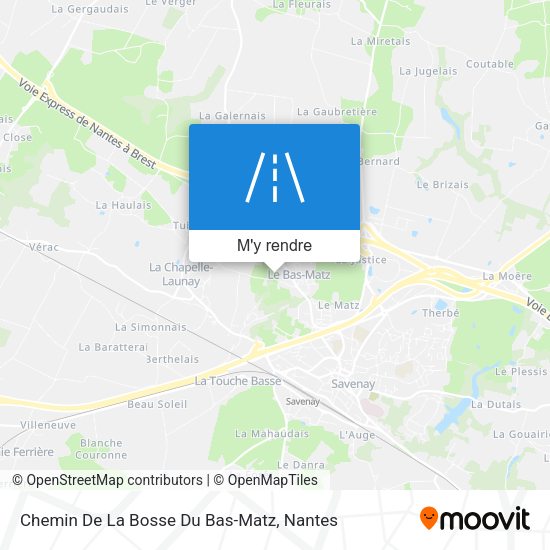 Chemin De La Bosse Du Bas-Matz plan