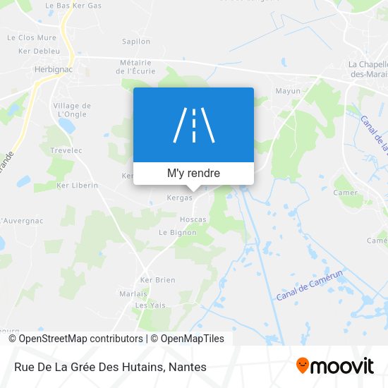 Rue De La Grée Des Hutains plan