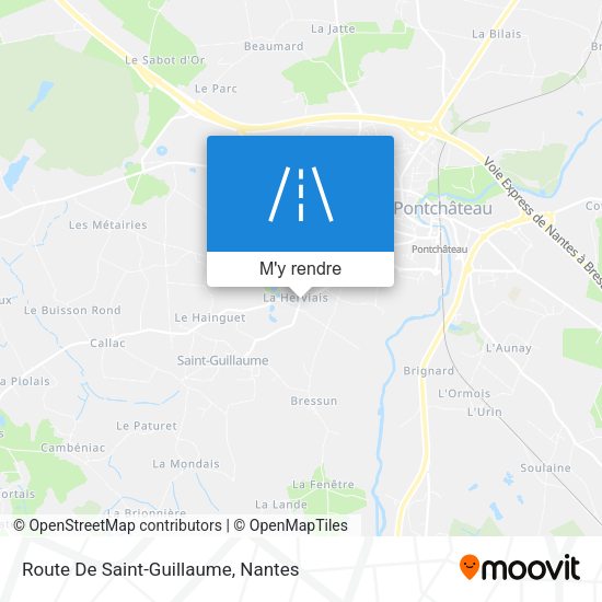 Route De Saint-Guillaume plan