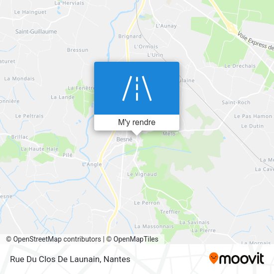 Rue Du Clos De Launain plan