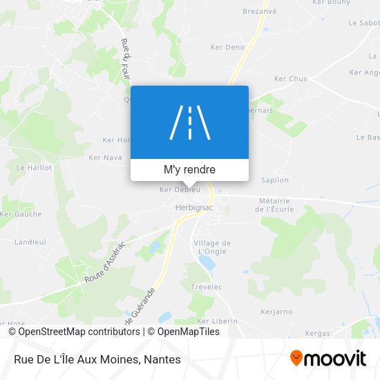 Rue De L'Île Aux Moines plan