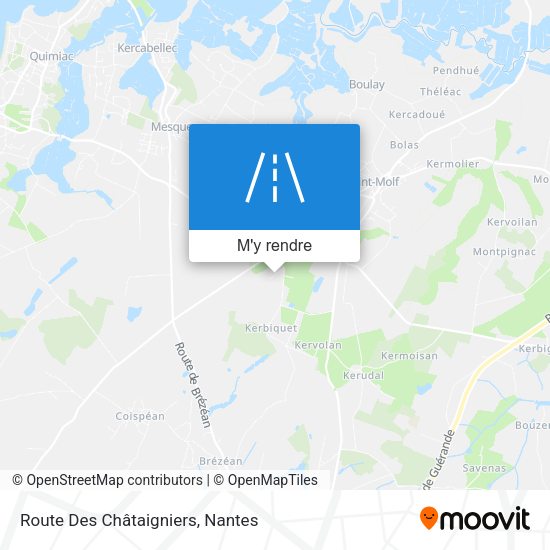 Route Des Châtaigniers plan