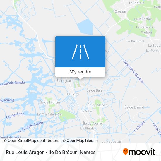 Rue Louis Aragon - Île De Brécun plan