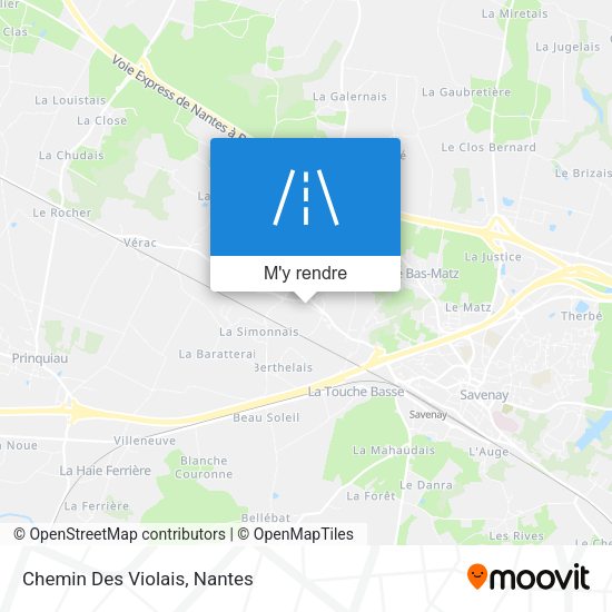 Chemin Des Violais plan