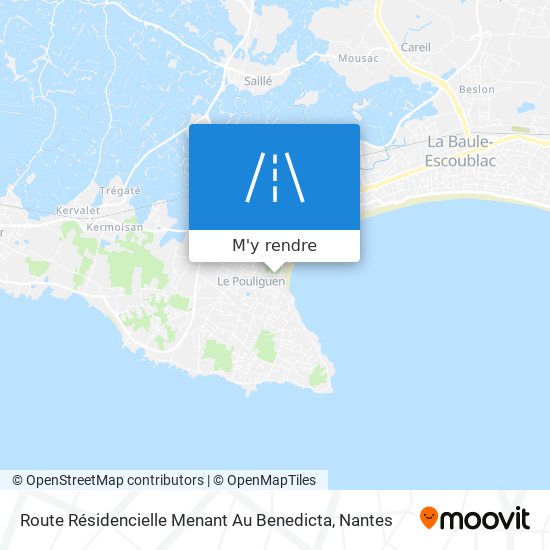 Route Résidencielle Menant Au Benedicta plan