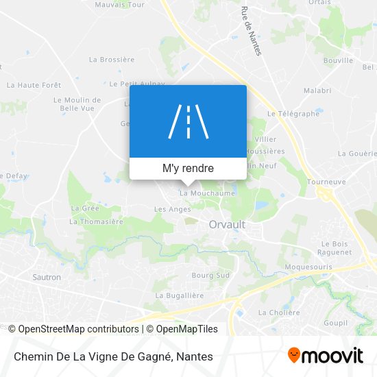Chemin De La Vigne De Gagné plan