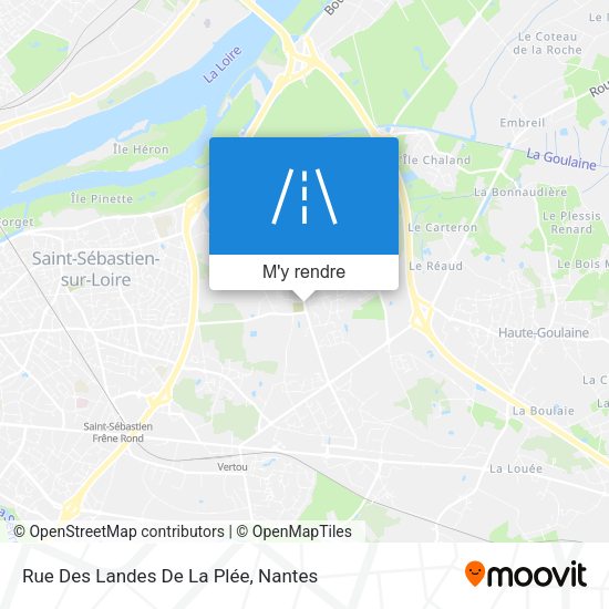 Rue Des Landes De La Plée plan