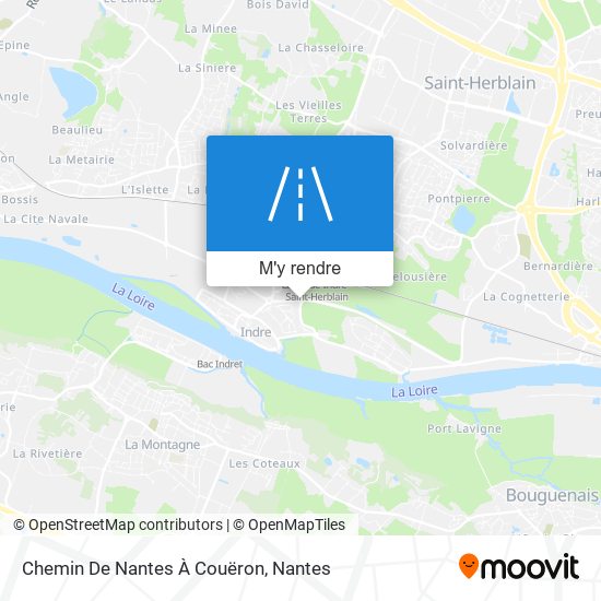 Chemin De Nantes À Couëron plan