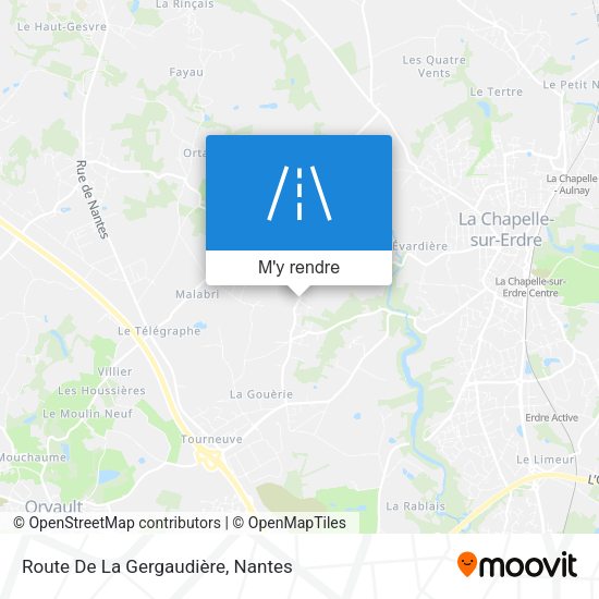 Route De La Gergaudière plan