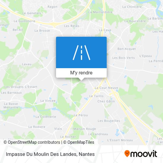 Impasse Du Moulin Des Landes plan